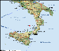 L'epicentro del sisma, al largo delle Isole Eolie
