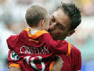 Francesco Totti e suo figlio Cristian