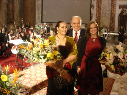 La Soprano Ines Salazar, Rudolph e Judith Giuliani