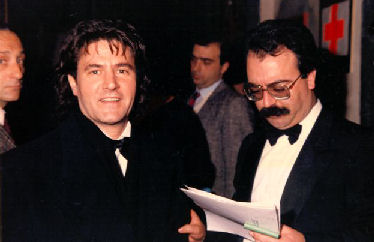 Felice Muscaglione con Fausto Leali al Festival di Sanremo